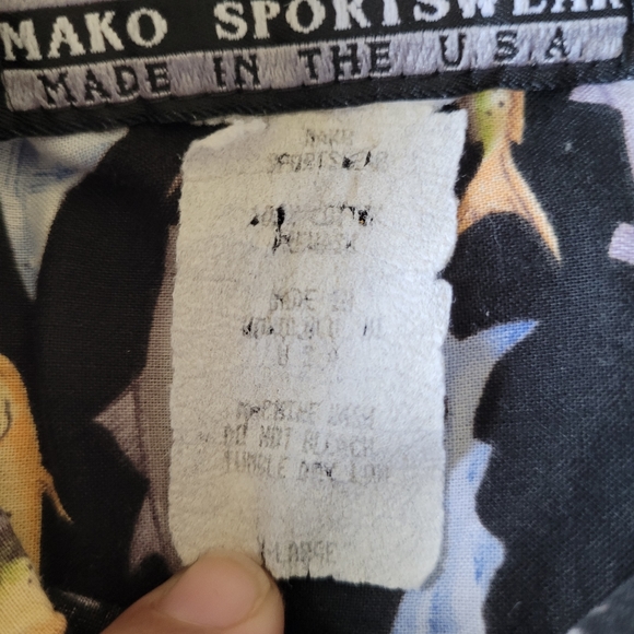 Vintage Mako Hawaii Sportswear Hawaiian Button Down Shirt XL Trophy Fish Print - Picture 4 of 6